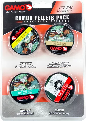 GAMO COMBO ASSORT 177 CAL. – MATCH HUNTER MAG & MP PELLET